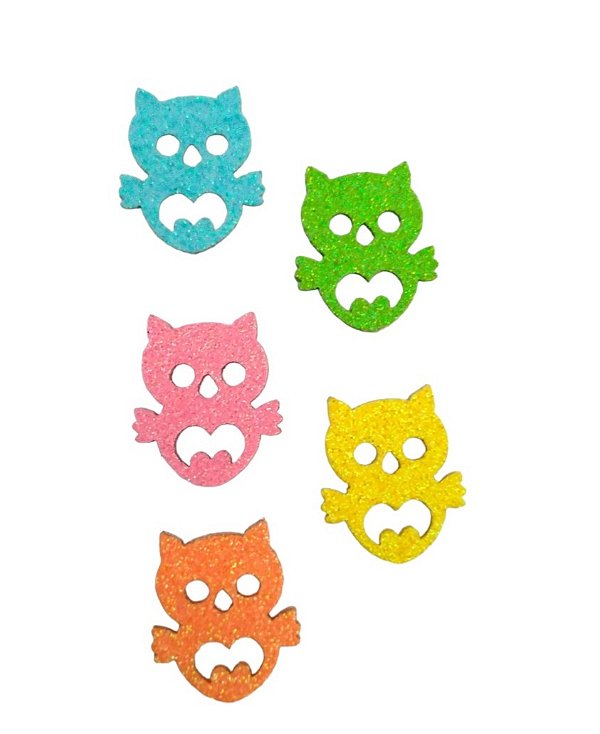 10 Adesivos Pet Corujinha